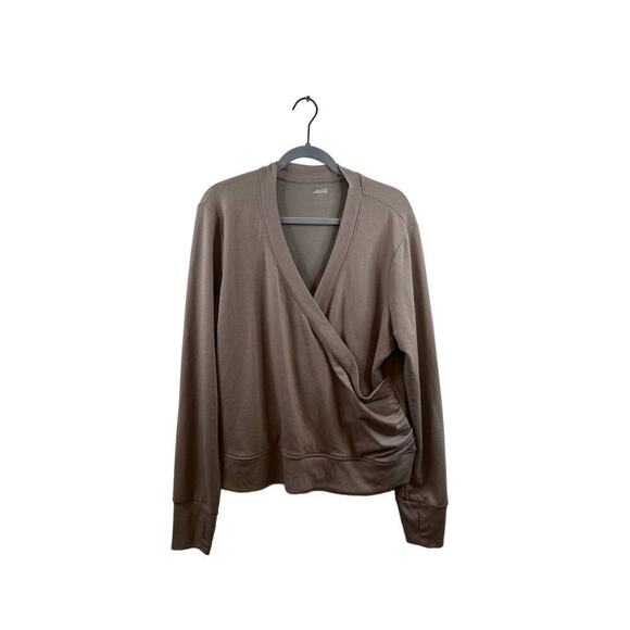 Avia Tops - Avia Brown Work Out Long Sleeve Top Size XXXL